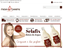 Tablet Screenshot of megacharme.com.br